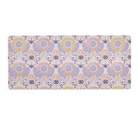 KLL Soft Lilac Flowers Pastel Peach modern large desk Mouse Pad for studio washable anime mousepad 31.5 x 11.8in
