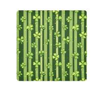 KLL Spring Happy St. Patrick's Day Lucky Green Clover Magic Self-Adhesive Cosmetic Pouchs Cloth Jewelry Organizer Wrap Camera Lens Cloth Wrapper Organizer Bags For Women, Spring Happy St. Patrick's