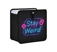 KLL Stay Weird Style Hanging Foldable Automotive Garbage Cans Hanging Garbage can for Back seat Container bin Fit for All Cars