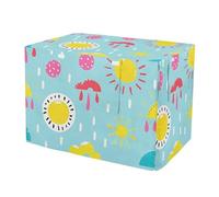 KLL Sun rainball Cloud Dog Cage Covers Puppy Wire Cage Covers Rollers Shades 30 Inch