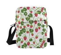 KLL Sweet Strawberry cute messenger bag Vegan Leather mens crossbody bag Shopping Shoulder Handbags For Women