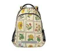 KLL Tarot Floral Pattern backpack bags for kids with big bookbags for college mochilitas para ni?os