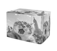 KLL The Empire State Building cat Selfie Cover for Dog Crate Puppy Wire Cage Covers Dog Crate Protector 30 Inch