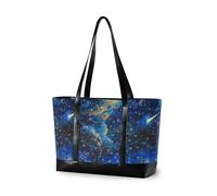 KLL The Starry Sky A Shooting Star Passing by Sturdy tote bag for women with zipper laptop tote bag for work Large Handbag for teacher with diaper bolsa para laptop mujer