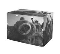 KLL The Statue of Liberty Bear Dog Cage Cover Kennel Covers for Puppy Dog Crate Curtains 48 Inch