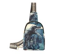 KLL Trendy Bird Night Bloody fanny pack purse anti-theft the shoulder fanny pack for hiking