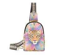 KLL Trendy Boho Mandala Flowers Leopard the shoulder bag waterproof leather crossbody fanny packs for day pack