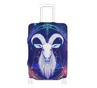 KLL Trendy Capricorn Elastic luggage cover large Dustproof suitcase covers luggage protector Fit 18-32 Inch Luggage, Trendy Capricorn, L 26-28 in