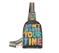 KLL Trendy Don't Waste Your Time bag for travel fashion travel bags for women for hiking