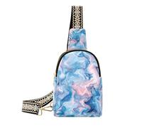 KLL Trendy Powder Blue Dreams small crossbody bag waterproof crossbody fanny pack for for hiking