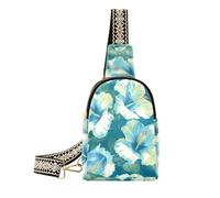 KLL Trendy Sweet Mint Green Flowers bag fanny pack anti-theft body fanny pack for for hiking