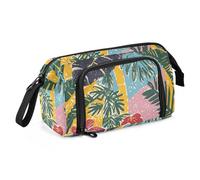 KLL Tropical Plant Pencil Pouches Large Capacity Big Pencil Cases with Zipper for Boys College