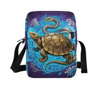 KLL Turtle Snake Eight-diagram Array Purple small messenger bag for women Vegan Leather Shoulder Crossover Bag Travel Shoulder Hand Bags