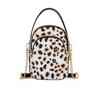 KLL Ute Leopard Print trendy travel crossbody bag with multi pockets womens handbags essentials for women