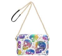 KLL Vapour Style Skulls Colorful Fashion Crossbody Bags For Women Vegan Leather Womens Crossbody Purses Waterproof Shoulder Hand Bags