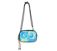 KLL Vibrant Tie-dye Color Explosion Design Sling Bags Crossbody Mens Waterproof with Credit Card Slots Small Shoulder Bags Walk the dog