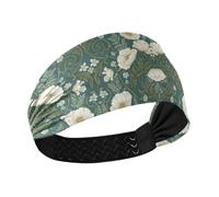 KLL Vintage Iceland White Dryad Pattern Cooling headband holder organizer Elastic sweatbands for women for Yoga hiking Football