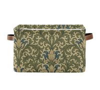 KLL Vintage Lily Flower Pattern William Morris storage baskets, and waterproof cloth baskets with sturdy handle tubs 20 qt 20 qt 2 Piecing for rv rv baby