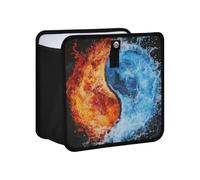 KLL Water Yin and Yang Tai Chi Hanging Foldable Trash can bin Hanging Garbage Bags for car bin Trash Car Accessories for Women Men