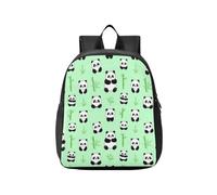 KLL waterproof backpack kids Cute Panda bamboos Leaf Green | books bag,for kids,mochilas para ni?os