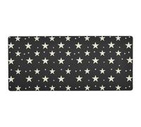 KLL White Stars cool keyboard Mouse Pad for desktop multifunctional mousepad big 31.5 x 11.8in