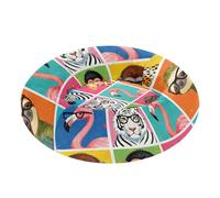 KLL Wild Funny Animal Pop Art Anti-Slip Pet Cat Bed fluffier Puppy Beds for Small Size Pets Sleeping Elevated