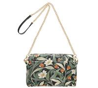 KLL William Morris Wild Floral Fashion Crossbody Small Bags For Women Vegan Leather Women's Purses Waterproof Shoulder Handbags For Women
