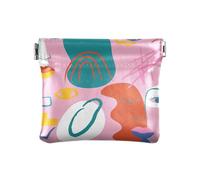 KLL Women's PU Leather Coin Purse Cute Card Cases Money Organizers for Woman Girl, Playful Bizarre, Playful Bizarre, One Size, Print