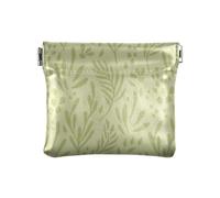 KLL Women's Small Leather Coin Purse Wallet Cute Change Wallet for Women, Darling_green_medley_pattern_swatch, darling_green_medley_pattern_swatch, 4.33"(L) x 3.74"(W) x 0.39"(H), Print