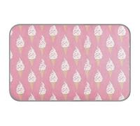 KLL Yummy Ice Cream Peach Summer Cooling Blankets for Medium Dogs Self Cooling Bed for Cats Outdoor for Pig Indoor Cats Safe esterilla refrescante para Perros M
