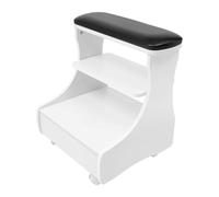 Kllkmmws Pedicure Manicure Foot Rest Beauty Footrest Pedicure Foot Stool Stand Massage Station for Beauty Salon Nail/Home (Black)