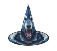 KLLTYHMU 1 Halloween Witch Hats Cool Wolf Witches Hat Mens Womens Floating Hats Costume Accessories Indoor Outdoor Halloween Decorations For Porch Yard Indoor Outdoor Decor Party Supplies