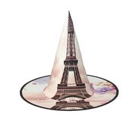 KLLTYHMU 3 Pcs Halloween Witch Hats Eiffel Tower Spring Flowers Witches Hat Mens Womens Floating Hats Costume Accessories Halloween Decorations For Porch Yard Indoor Outdoor Decor Party Supplies