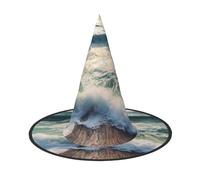 KLLTYHMU 3 Pcs Halloween Witch Hats Sea On The Boards Witches Hat Mens Womens Floating Hats Costume Accessories Halloween Decorations For Porch Yard Indoor Outdoor Decor Party Supplies