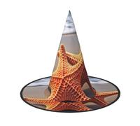 KLLTYHMU 3 Pcs Halloween Witch Hats Starfish On The Beach Witches Hat Mens Womens Floating Hats Costume Accessories Halloween Decorations For Porch Yard Indoor Outdoor Decor Party Supplies