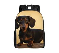 KLLTYHMU A Cute Dachshund Travel Laptop Backpack Waterproof Lightweight Cute Backpack For Women Men Casual Daypack