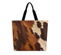 KLLTYHMU Abstract Cow Skin Tote Bag Large Women Casual Shoulder Bag Reusable Grocery Bag Fasion Handbag for Office Shopping Travel