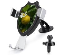 KLLTYHMU Car Phone Mount Stand Non-Slip Ultra Stable Cell Phone Holder Hands Free Bright Blooming Lemon Car Phone Holder Universal Fit Automobile Clamp Cradle Compatible with Most Cell Phones