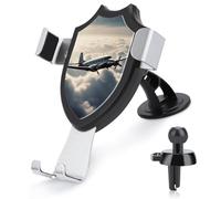 KLLTYHMU Car Phone Mount Stand Non-Slip Ultra Stable Cell Phone Holder Hands Free Plane in The Clouds Car Phone Holder Universal Fit Automobile Clamp Cradle Compatible with Most Cell Phones