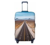 KLLTYHMU Freeway Highway Road In The Desert Luggage Suitcase Covers Elastic Washable Travel Luggage Protector Anti Scratch Travel Suitcase Protective Cover For Kid And Adult, Fits 18-32 Inch Luggage