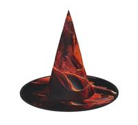 KLLTYHMU Halloween Witch Hats Fire Dancer Witches Hat Mens Womens Floating Hats Costume Accessories Halloween Decorations For Porch Yard Indoor Outdoor Decor Party Supplies, Black, 3 PCS