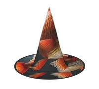 KLLTYHMU Halloween Witch Hats Real Fish Witches Hat Mens Womens Floating Hats Costume Accessories Halloween Decorations For Porch Yard Indoor Outdoor Decor Party Supplies, Black, 2 PCS
