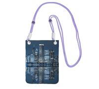 KLMELLMDE Crossbody Chicago Reflected Phone Bag, Sports Bag, Accessories, Compact Shoulder Bag, Suit For Travel And Shopping.