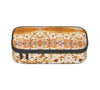 KLMELLMDE Large Capacity Romantic Autumn The Fall of Maple Leaves Pencil Case, Organising Pencil Pouch, School Pencil Pouch, Office Stationery Organiser, Cosmetic Bag.