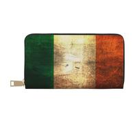 KLMELLMDE Men's Women's Irish Flag Wallet, Printed Card Case, Multi-Compartment (with Coin Compartment, Credit Card Slots, Note Compartment.