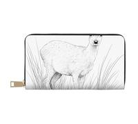 KLMELLMDE Men's Women's Sika Deer Wallet, Printed Card Case, Multi-Compartment (with Coin Compartment, Credit Card Slots, Note Compartment.