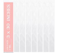 Klmnop 100 Pcs Poster Bags 3 x 30" Extra Long Plastic Sleeves for 18-24 Inches Poster, Blueprint, Maps(Clear)