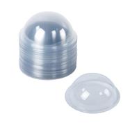 Klmnop 80 Pcs 3.1 inch Clear Candy Dome, Plastic Half Ball Candy Dome Candy Holders, Candy Dome for Crafts Shaker Card DIY Gift Box(Clear)