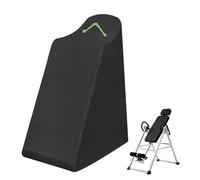 Klmnop Inversion Table Cover with Zipper and Handle, Waterproof Dustproof Protective Cover for Inversion Chair and Tables, Fit Most Inversion Equipment Indoor Outdoor, 47" L x 28.7" W x 63" H(Black)