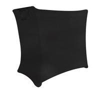 Klmnop Universal Black DJ Scrim Cloth Cover for X Stand, 360-Degree Coverage, Wrinkle-Resistant Elastic Fabric, Machine Washable, 31"x16"x26" Ideal for Mobile DJs and Event Performers(Black)